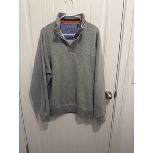 Orvis‎ Men's Heather Gray 1/4 Zip Pullover Sweatshirt Size Medium